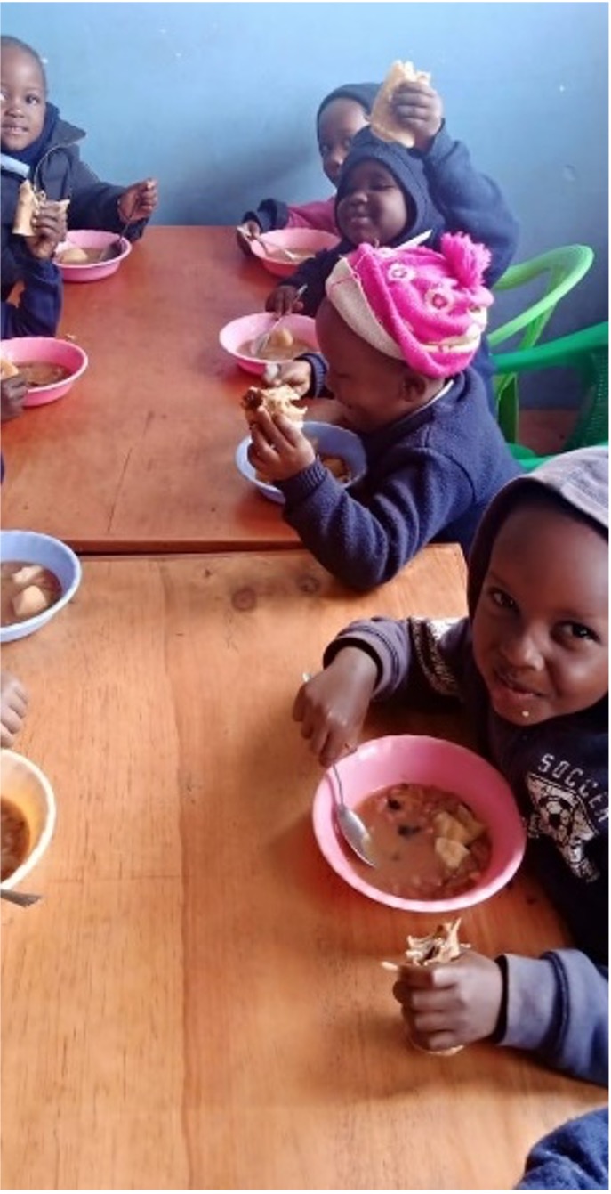 Children eating