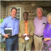 Pastor Troy Stokoe with Pastor Samuel and Will and Ilowee Owens