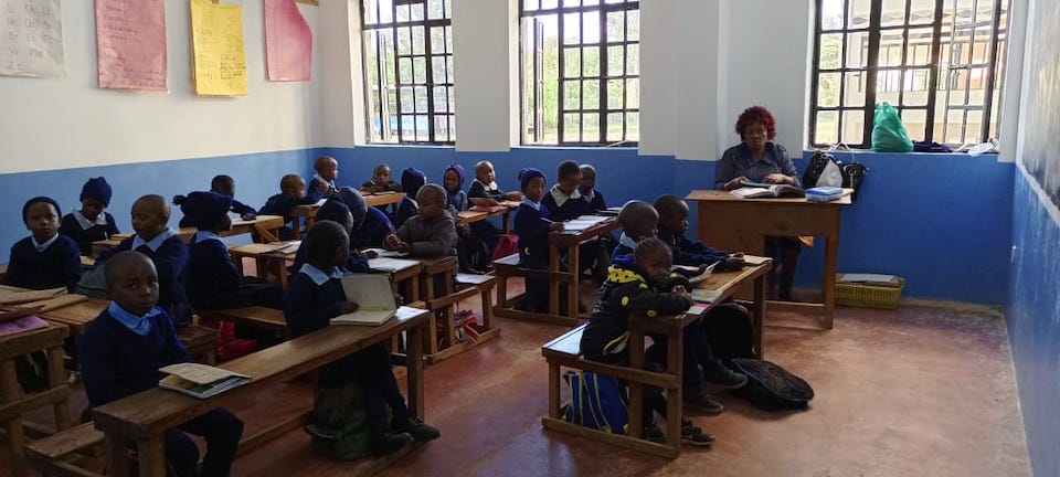 Students at desks